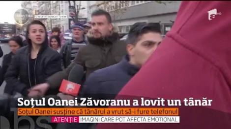 Soţul Oanei Zăvoranu este acuzat de agresiune!  Alex Ashraf a lovit un tânăr din mulţime care râvnea la hainele donate ale divei!