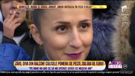 Zăvo, diva din balcon care salută mai ceva ca Ceaușescu! Culisele pomenii de peste 200.000 de euro: ”Nu-mi vin adidașii, dar mai pun o șosetă, două!”
