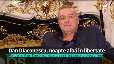 Dan Diaconescu, prima noapte albă de libertate