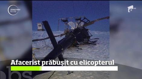Omul de afaceri Romeo Dunca s-a prăbuşit cu elicopterul, pe o pârtie de schi din Caraş Severin!