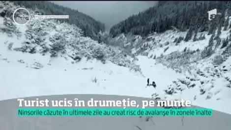 Trei salvamontişti au fost surprinşi de o avalanşă în munţii Călimani