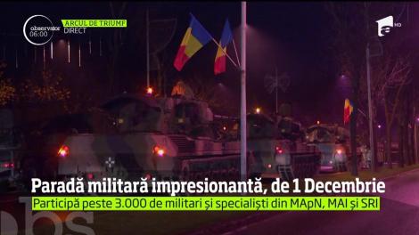 Paradă militară impresionantă, de 1 Decembrie
