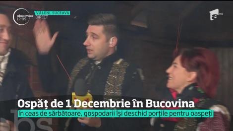 Cum este sărbătorită Ziua Națională în Bucovina. Gospodarii din partea locului întind masă mare așa cum nu o mai face nimeni