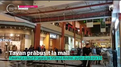 Tavan prăbușit la un mall din Consțanta