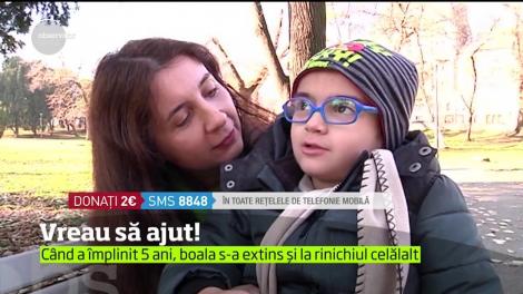 Vreau să ajut! Eric, un copil de cinci ani, are nevoie urgentă de transplant de rinichi