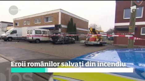 Din tineri germani, eroii românilor salvați din incendiul din Germania