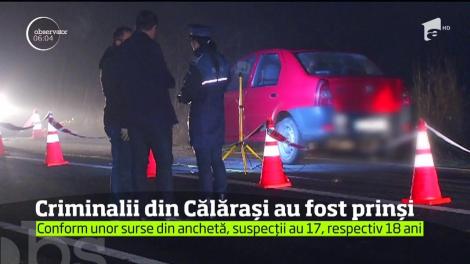 Criminalii din Călărași au fost prinși. Suspecții au 17, respectiv 18 ani