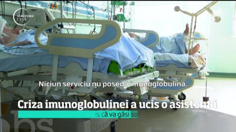 Criza imunoglobulinei face prima victimă. O fostă asistentă medicală a murit