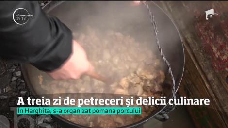 Românii care îşi petrec minivacanţa la munte s-au distrat chiar şi în plin viscol