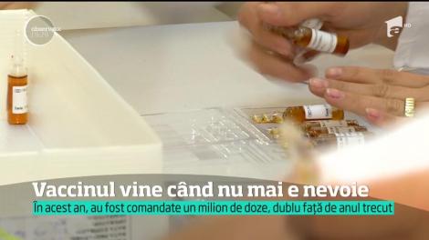 Vaccinul vine când nu mai e nevoie! Stocurile din farmacii sunt aproape epuizate