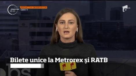 Bilete unice la Metrorex și RATB. Un bilet unic de 60 de minute va costa 5 lei