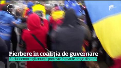 Social democrații anunță proteste în marile orașe din țară