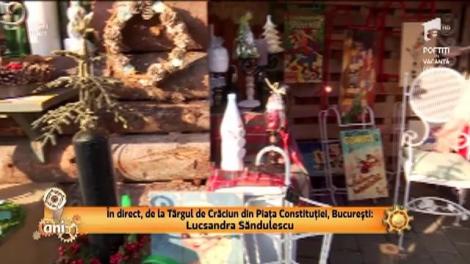 Bucureștenii sunt pregătiți de sărbătoare! S-a deschis Târgul de Crăciun din Piața Constituției