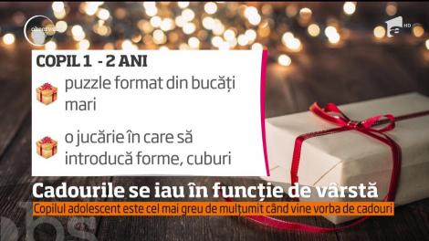 Cadourile se iau în funcție de vârstă. Preșcolarul este atras de jucăriile prin care poate construi