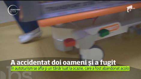 A accidentat doi oameni și a fugit