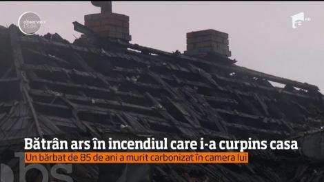 Un bărbat de 85 de ani dintr-o comună băcăuană şi-a găsit sfârşitul într-un incendiu care i-a cuprins casa