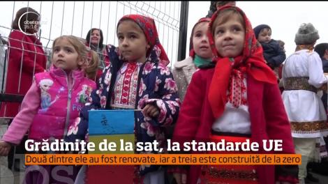 Grădinițele de la sat, la standardele UE. Cei mici au început cursurile la noua grădiniță