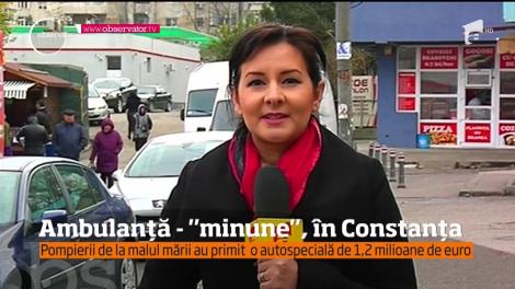 Ambulanța ”minune”, în Constanța. Pompierii de la malul mării au primit o autospecială modernă