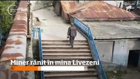 Miner rănit &icirc;n mina Livezeni. Bărbatul a fost prins sub un utilaj, la 300 de metri &icirc;n subteran