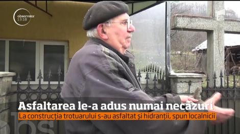 Asfaltarea le-a adus numai necazuri