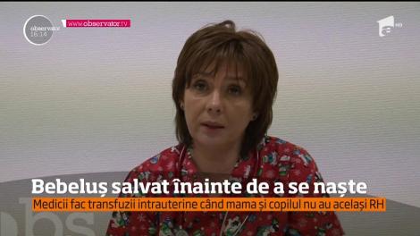 Bebeluș salvat &icirc;nainte de a se naște. Medicii fac transfuzii de s&acirc;nge intrauterine