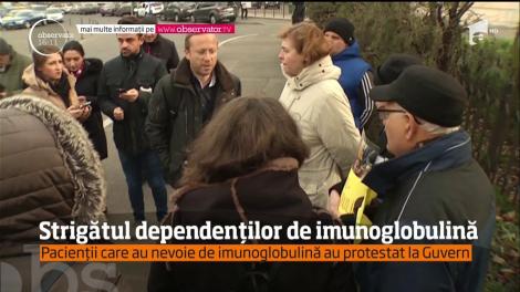 Strigătul dependenților de imunoglobulină. Pacienții au protestat la Guvern