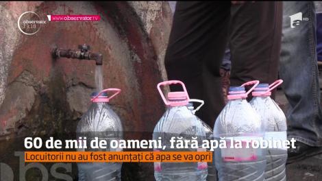 Aproximativ 60 de mii de oameni din oraşul Dej şi localităţile limitrofe au rămas fără apă potabilă de mai bine de 24 de ore!
