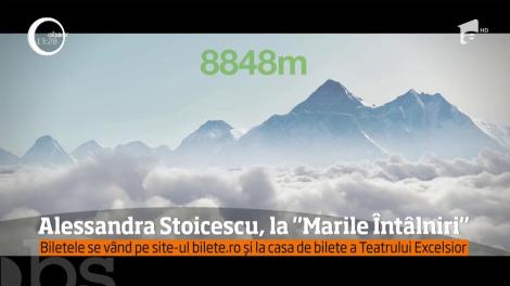 Alessandra Stoicescu vine la "Marile Întâlniri". Este primul jurnalist invitat la evenimentul inedit de la Teatrul Excelsior