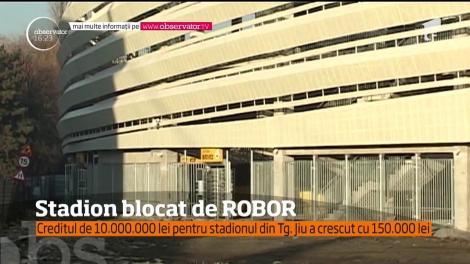 Reabilitarea stadionului din Tg. Jiu s-ar putea bloca pe ultima sută de metri! Din cauza indicelui ROBOR