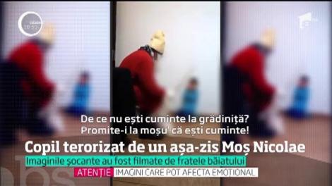 Scene revoltătoare! Un copil care îl aştepta pe Moş Nicolae a trăit coşmarul vieţii. Unchiul său l-a terorizat, deghizat în Moşul şi înarmat cu un par