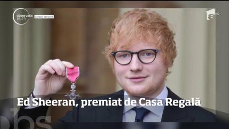 După ce a cucerit întreaga lume cu "Shape Of You" şi "Perfect", Ed Sheraan mai marchează un succes! Cântăreţul britanic, premiat de Casa Regală