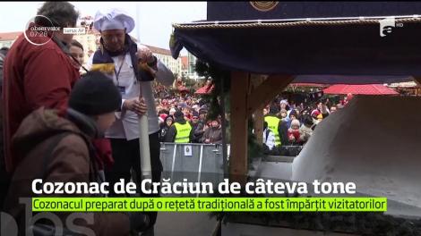 Cozonac de Crăciun de câteva tone