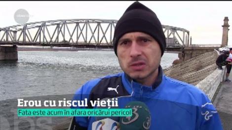 Un erou şi-a riscat viaţa ca să salveze o tânără din Olt. Bărbatul s-a aruncat în apa rece şi a adus-o teafără la mal