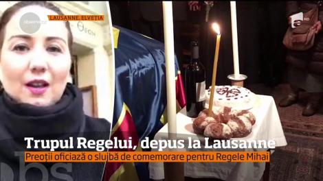 Trupul Majestăţii Sale, Regele Mihai I, depus la Lausanne