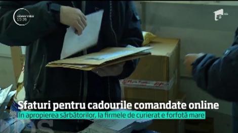 Sfaturi pentru cadourile comandate online