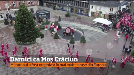 Zece mii de oameni îmbrăcaţi în costumul lui Moş Crăciun au ieşit în stradă pentru o cauză nobilă