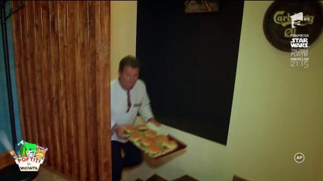 Show-ul a continuat şi la pizzerie! Speak i-a dat cu coca în cap lui nea Mărin!