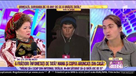 Mama Valentina face acuzaţii tulburătoare! Şase copii ar fi înfometaţi chiar de tatăl lor!