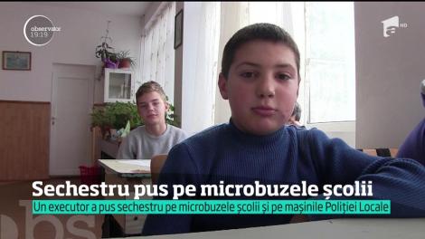 Sechestru pus pe microbuzele şcolii, în Maramureş