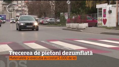 Autorităţile din Ploieşti şi-au dorit o trecere 3D de pietoni, dar şi-au luat ţeapă de la firma care a realizat-o