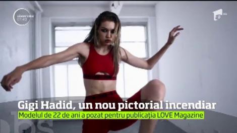 Frumoasa Gigi Hadid şi-a arătat latura dură într-un pictorial de Crăciun pentru revista LOVE Magazine