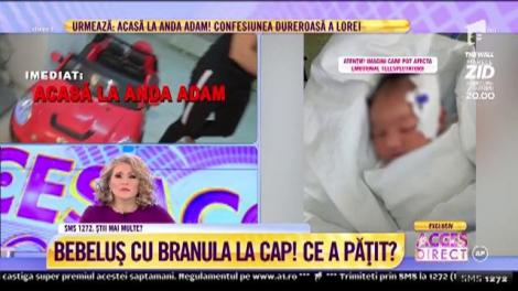 Imagini şocante dintr-o maternitate! O mămică desfigurată şi un bebeluș cu o branulă la cap!