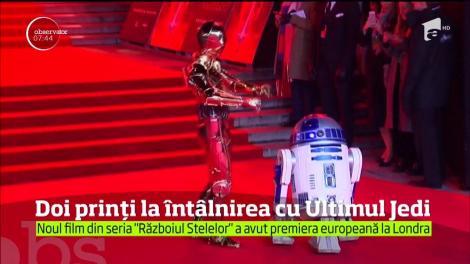 Premiera europeană de la Londra a "Ultimului Jedi" a avut ca invitaţi de onoare doi prinţi din lumea reală! Imagini de senzaţie!