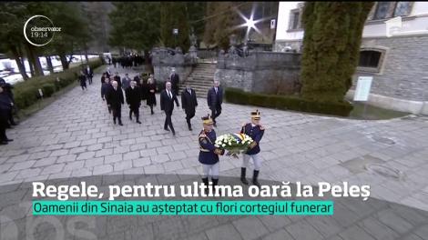 Drumul Regelui Mihai către Peleş a fost presărat cu lacrimi şi flori