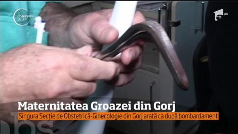 Secţia de Obstetrică-Ginecologie a Spitalul Judeţean de Urgenţă din Tg. Jiu este un adevărat coşmar. Cum arată sala de naşteri şi instrumentarul