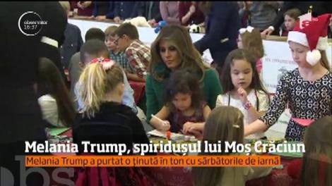 Melania Trump a devenit ajutor de Moş Crăciun