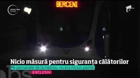 Nicio măsură pentru siguranţa călătorilor la metrou