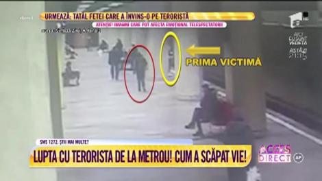 Lupta cu "terorista" de la metrou! Dezvăluiri tulburătoare ale fetei care a învins nebunia și moartea. Cum a reuşit să scape vie