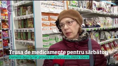 Românii se pregătesc de Sărbători şi cu un întreg pachet de medicamente