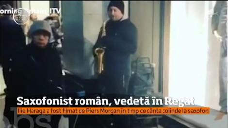 Din Marea Britanie, de această dată, românul din imaginile următoare a primit de sărbători un bilet spre celebritate